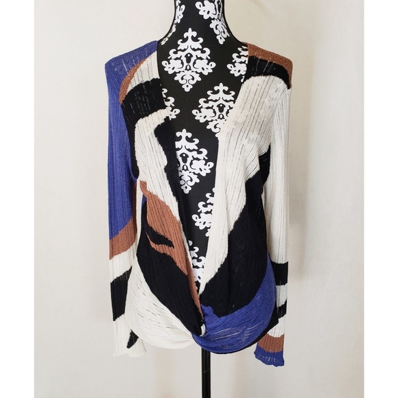 NIC+ZOE Sweaters - Nic + Zoe | Assymetrical Color Cardigan